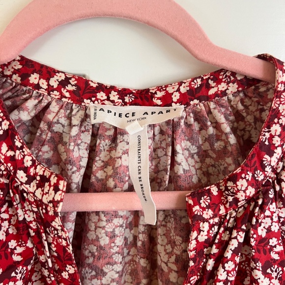 Apiece apart red patterned top - Picture 2 of 2